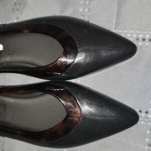 Melissa Black Flats with Classic Design